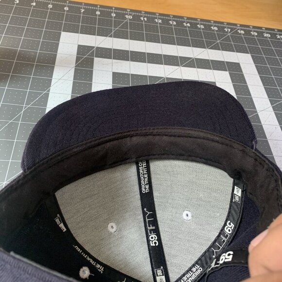 New Era Hat Mens 7 1/4 Cal State Fullerton Titans Cap Blue Fitted Wool College - Picture 10 of 10